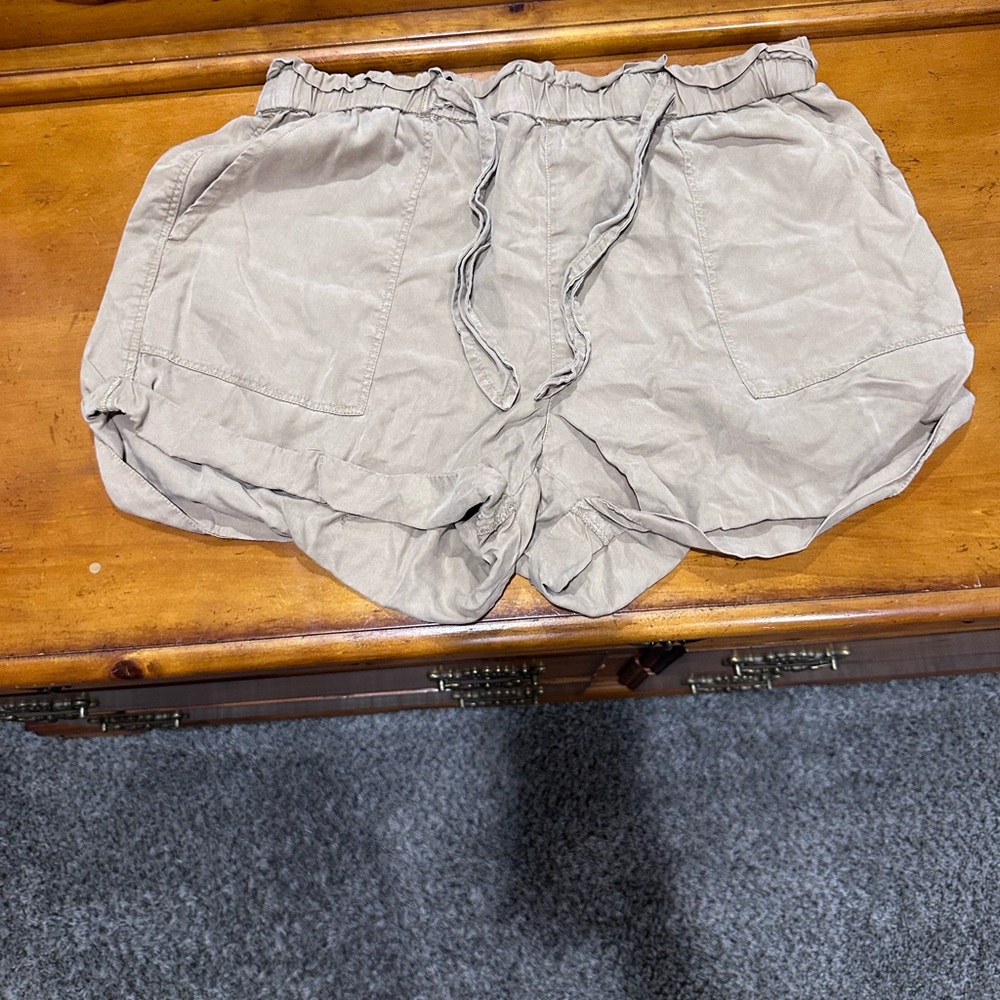American Eagle Outfitters Tan High Waist Shorts